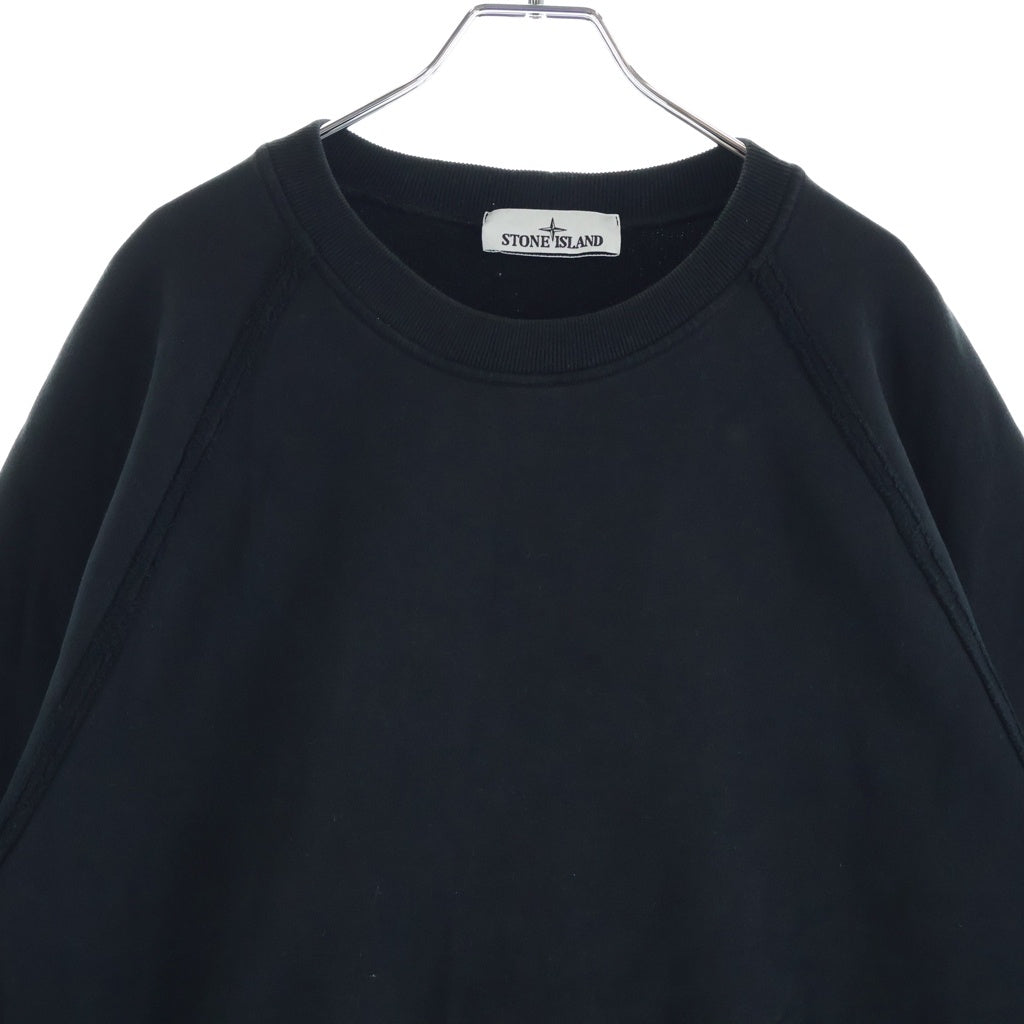 STONE ISLAND(ストーンアイランド) ロゴワッペン クルーネック 長袖スウェットトレーナー コットン ブラック K2S156100022 S0A20