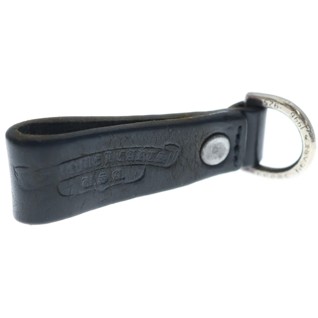 CHROME HEARTS(クロムハーツ) BELT LOOP D RING Dリング クロスボールベルトループ ブラック/シルバー BCA415