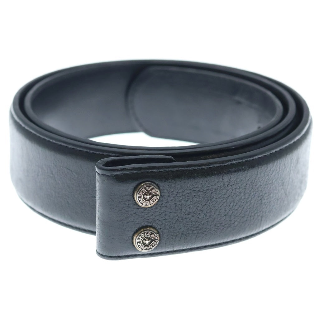 CHROME HEARTS(クロムハーツ) 1.5 STRAP 1.5インチ ホースシューリベッツ レザーベルトストラップ ブラック