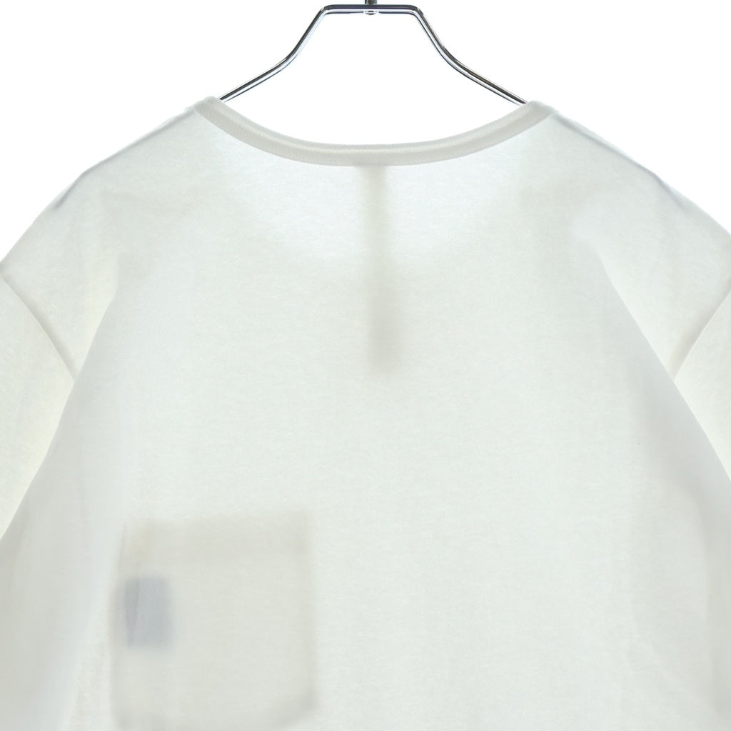 CHROME HEARTS(クロムハーツ) Y NOT Vertical Logo Cross Embroidery ワイノット ロゴ刺繍 ポケット半袖Tシャツカットソー ブラック