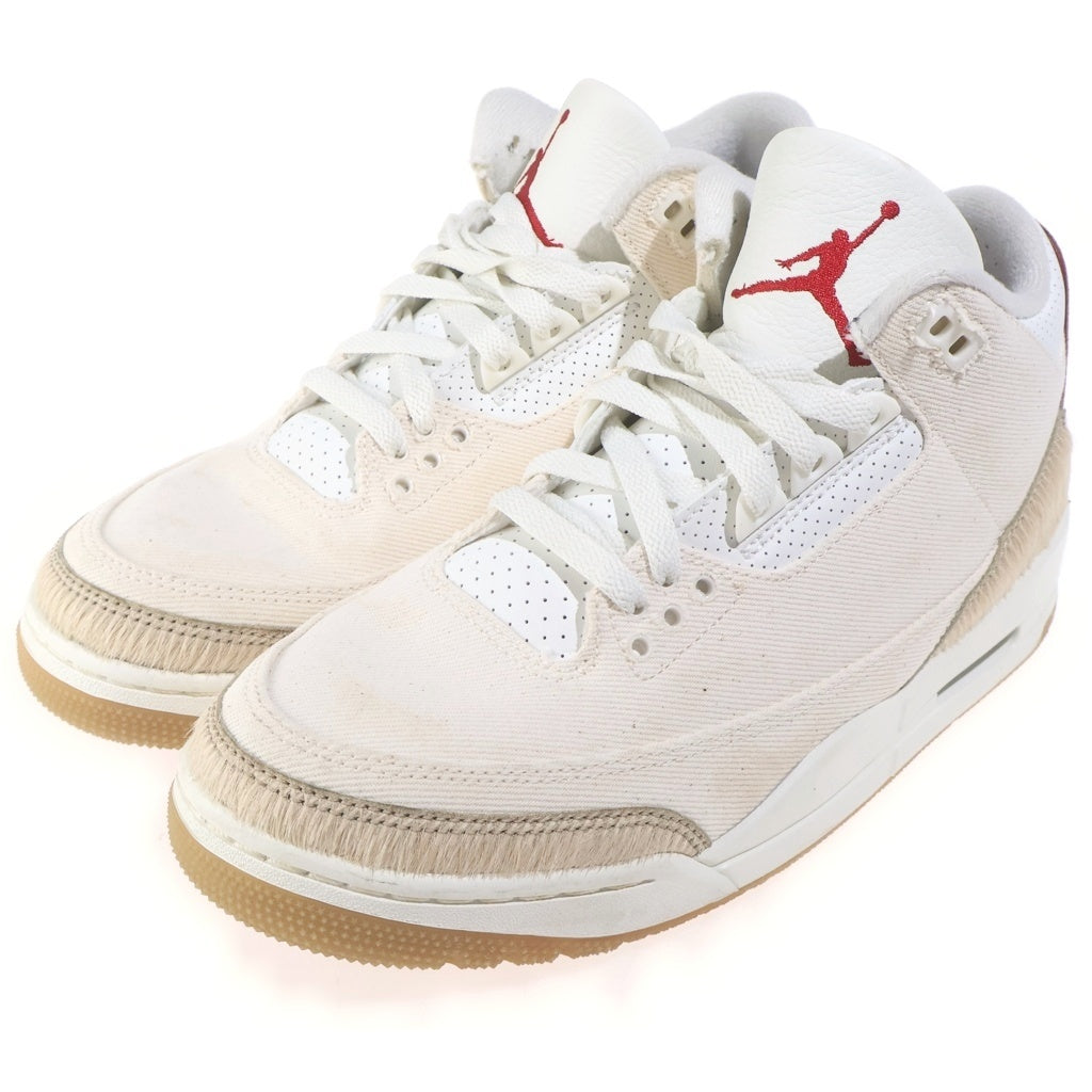 NIKE(ナイキ) ×Levi's Air Jordan 3 Retro SP Ecru Denim IR0910-400 エアジョーダン3 レトロSP エクリュデニム ハイカットスニーカー ベージュ US8/26cm
