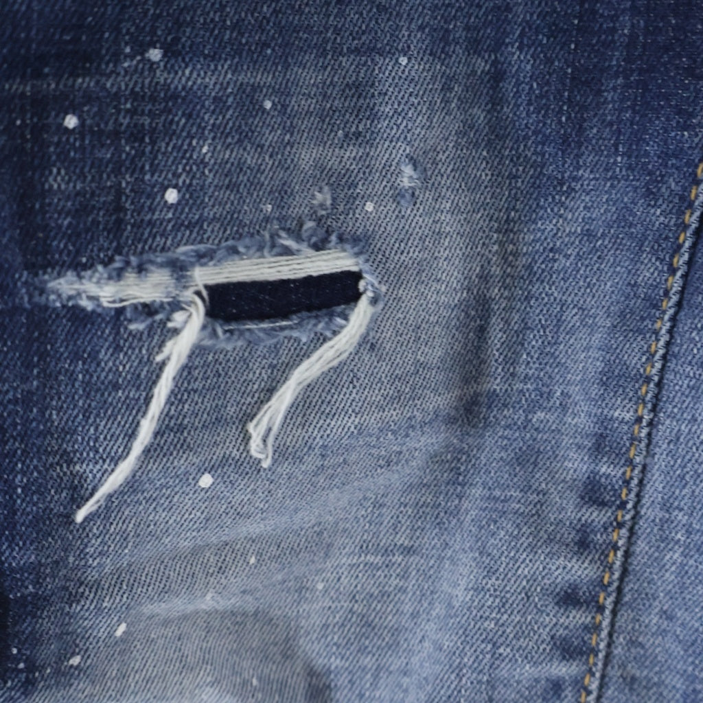 DSQUARED2(ディースクエアード) Tidy Biker Jean スキニージーンズ ペイント ダメージデニムパンツ インディゴ S71LB1369 S30342