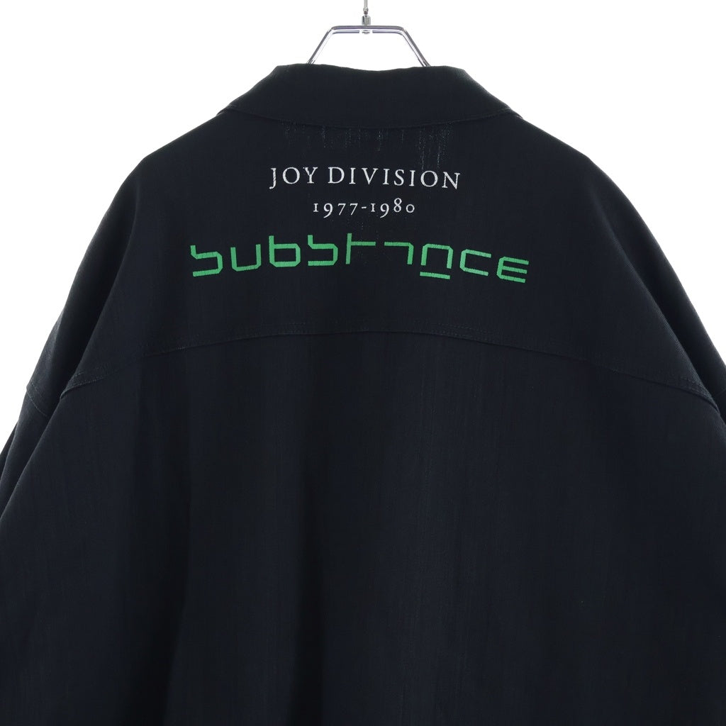 RAF SIMONS(ラフシモンズ) 18SS JOY DIVISION DENIM JACKET ジョイ ディヴィジョン オーバーサイズ デニムジャケット ブラック 181-723