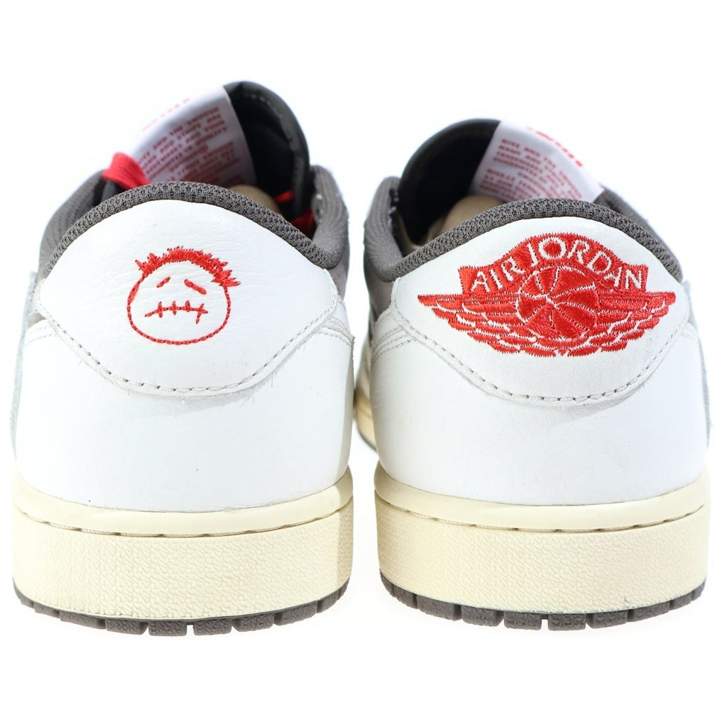 NIKE(ナイキ) ×TRAVIS SCOTT AIR JORDAN 1 LOW REVERSE MOCHA DM7866-162 トラヴィススコット エアジョーダン1 リバースモカ ローカットスニーカー ホワイト/ブラウン US10.5/28.5cm