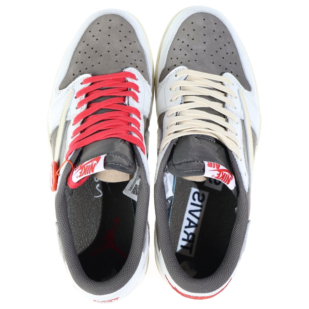 NIKE(ナイキ) ×TRAVIS SCOTT AIR JORDAN 1 LOW REVERSE MOCHA DM7866-162 トラヴィススコット エアジョーダン1 リバースモカ ローカットスニーカー ホワイト/ブラウン US10.5/28.5cm
