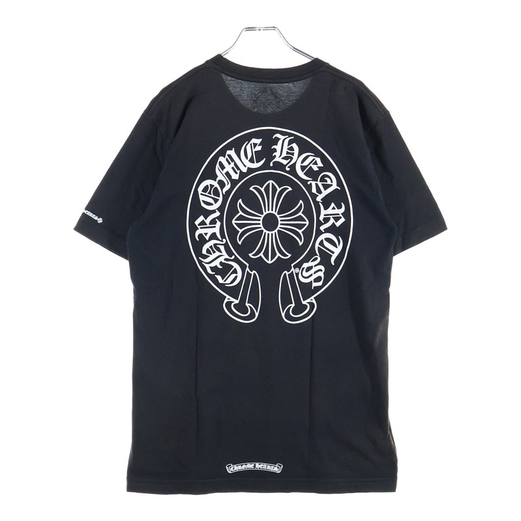 CHROME HEARTS(クロムハーツ) HORSESHOE S/S TEE ホースシュープリント ポケット半袖Tシャツ カットソー ブラック