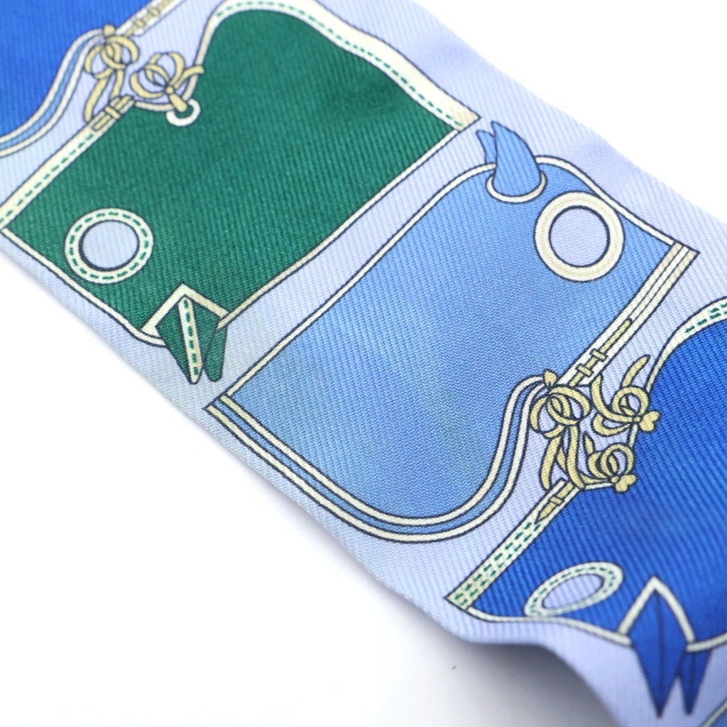 HERMES(エルメス) ツイリー カマイユ シルク スカーフ ブルー レディース