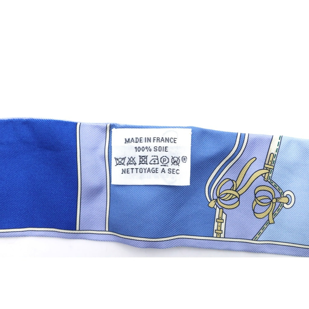 HERMES(エルメス) ツイリー カマイユ シルク スカーフ ブルー レディース
