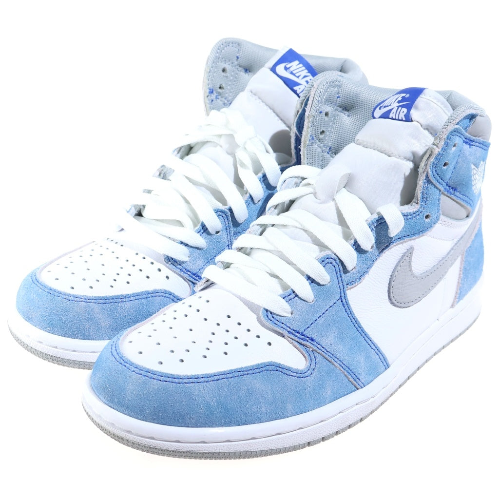 NIKE(ナイキ) AIR JORDAN 1 HIGH OG HYPER ROYAL エアジョーダン1 ハイパーロイヤル ハイカットスニーカー ホワイト/ブルー US8/26cm 555088-402