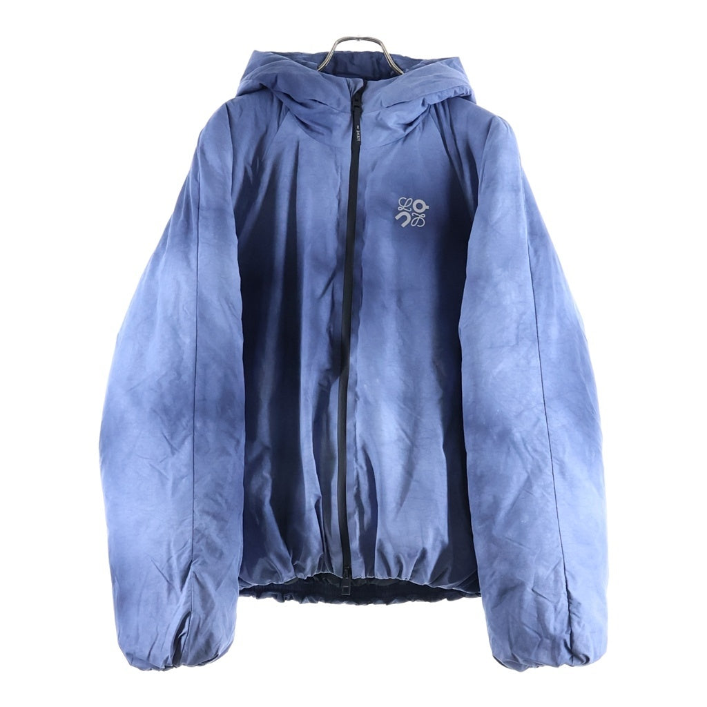 LOEWE(ロエベ) ×On Running Technical Shell Puffer Jacket オン ランニング タイダイ テクニカルシェル フーデッドパファージャケット ネイビー H929Y02W26