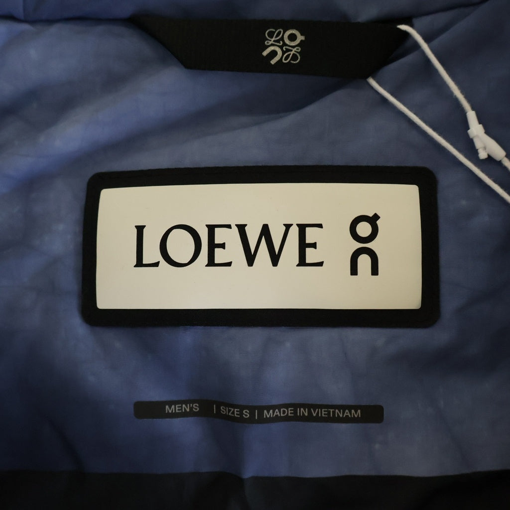 LOEWE(ロエベ) ×On Running Technical Shell Puffer Jacket オン ランニング タイダイ テクニカルシェル フーデッドパファージャケット ネイビー H929Y02W26