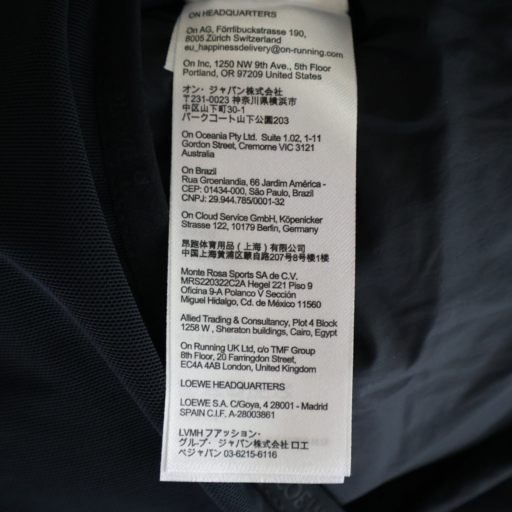 LOEWE(ロエベ) ×On Running PUFFER VEST オン ランニング タイダイ テクニカルシェル フーデッドパファーベストジャケット ネイビー H929Y02W24