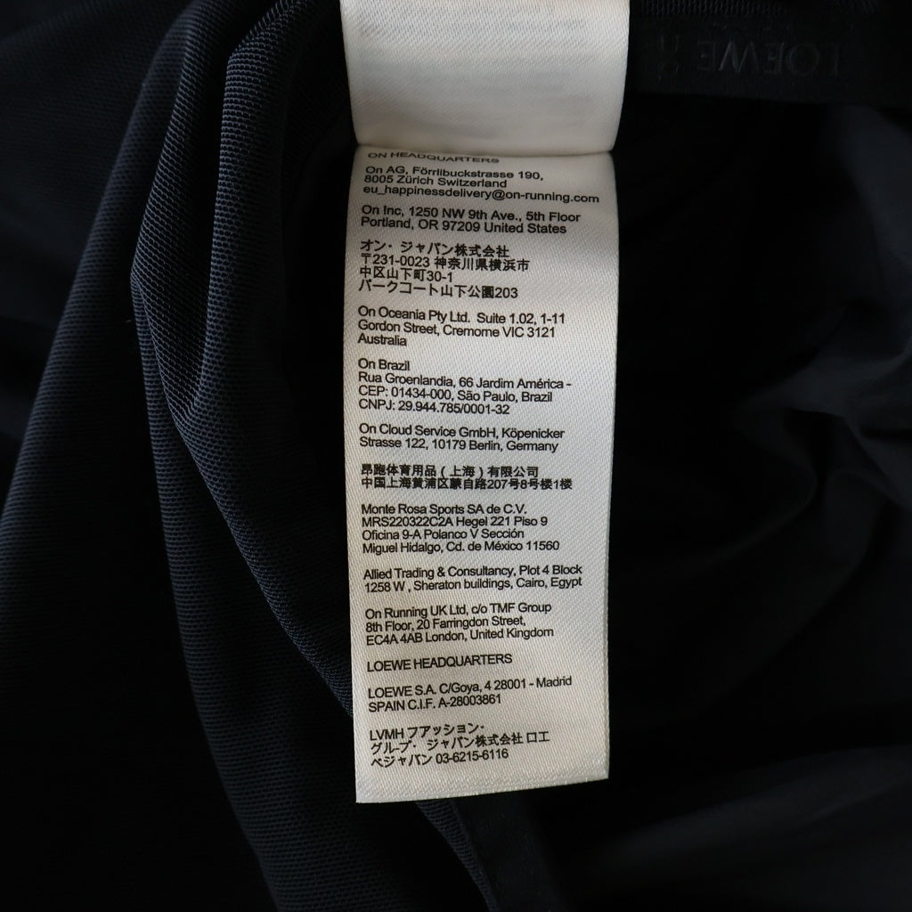 LOEWE(ロエベ) ×On Running PUFFER VEST オン ランニング タイダイ テクニカルシェル フーデッドパファーベストジャケット ネイビー H929Y02W24