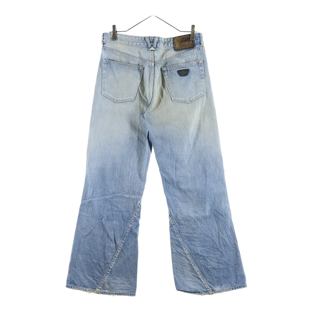 FORSOMEONE(フォーサムワン) #246 DIRTY DENIM ダーティー ルーズフレアデニムパンツ ダメージジーンズ インディゴ 78001146