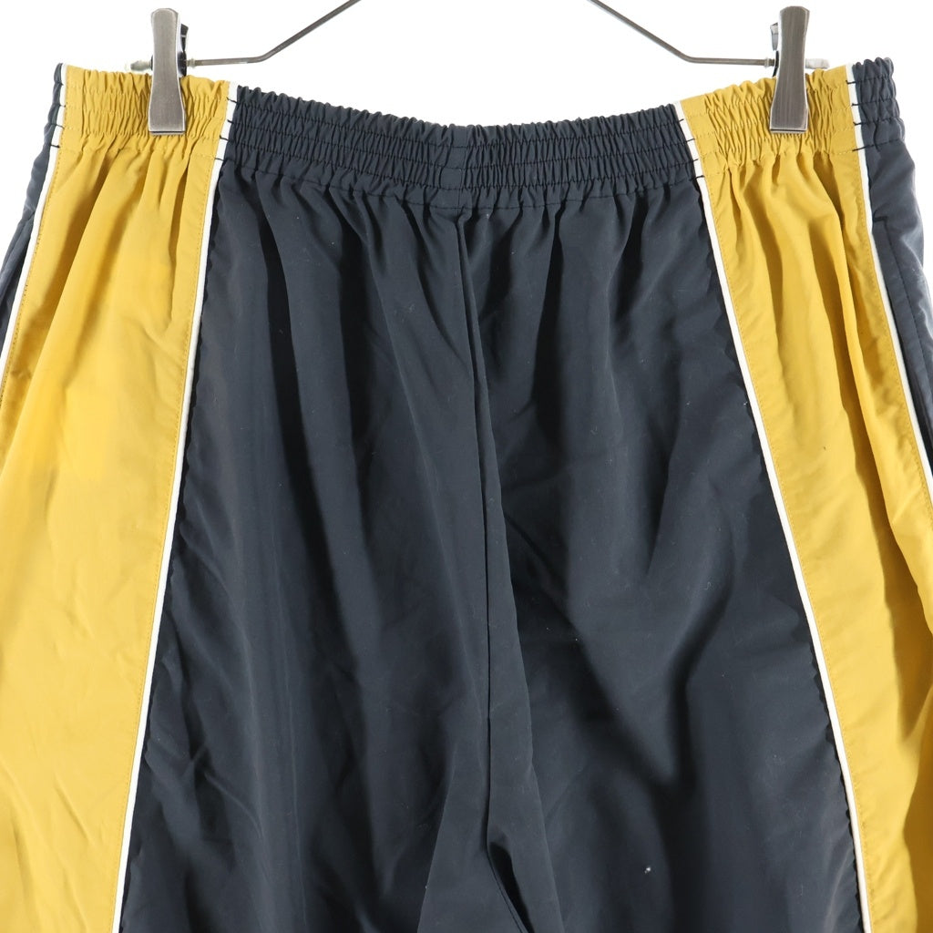 AMBUSH(アンブッシュ) 23SS デニム切り替えワイドトラックパンツ ブラック/イエロー 12114315