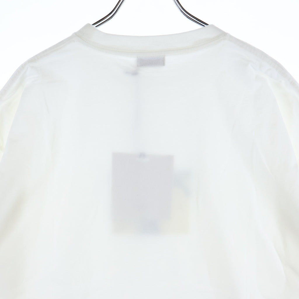 YOKE(ヨーク) 26SS Abstract Embroited T-shirt アブストラクトエンブロイデッド フロント刺繍 半袖Tシャツ カットソー ホワイト YK26SS01230CS