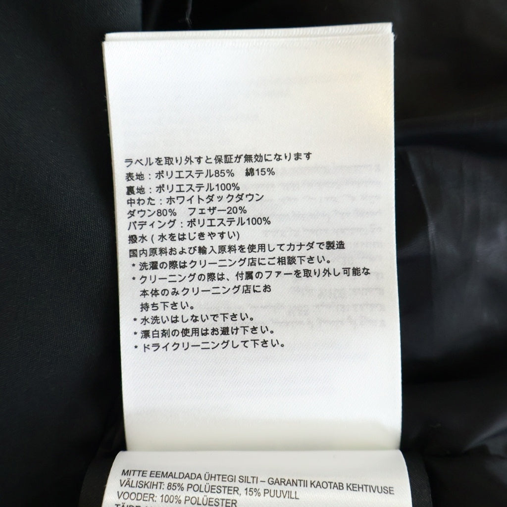 CANADA GOOSE(カナダグース) BLACK LABEL MACMILLAN PARKA ブラックレーベル マクミラン ダウンジャケット ブラック 3804MB