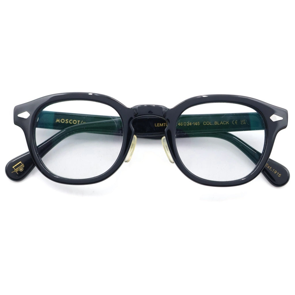 MOSCOT(モスコット) LEMTOSH 46 レムトッシュ ウェリントンサングラス メガネ ブラック