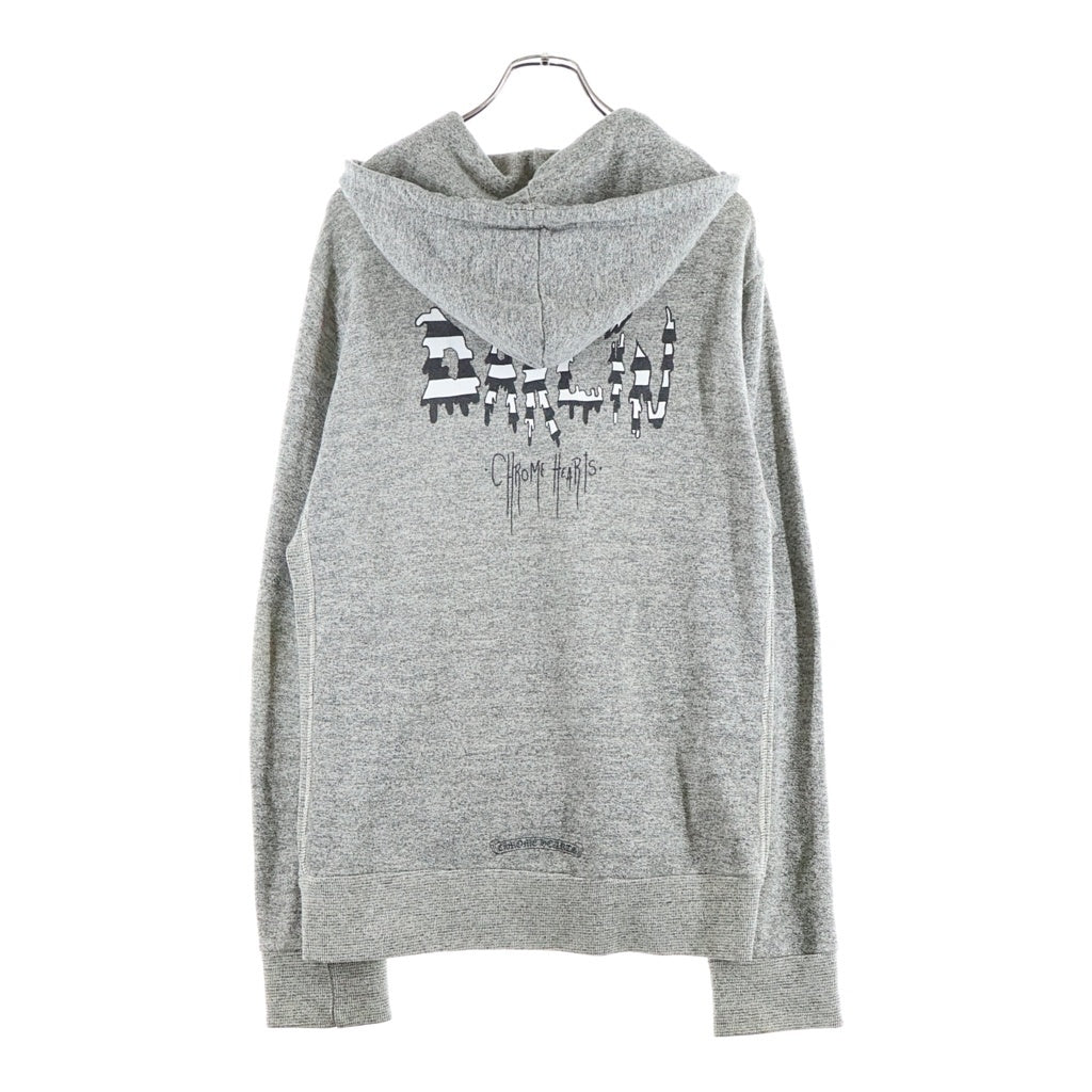 CHROME HEARTS(クロムハーツ) MATTY BOY ZIP-UP HOODIE DARLIN マッティボーイ バックプリント ジップアップフーディー グレー