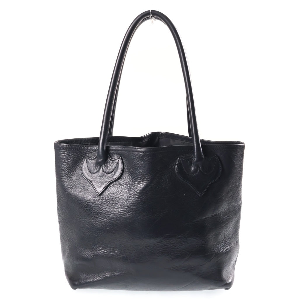 CHROME HEARTS(クロムハーツ) FS TOTE FSトート クロスパッチ付きレザートートバッグ ブラック
