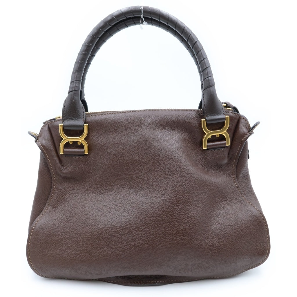 Chloe(クロエ) グレインレザー製Marcie ショルダーバッグ ブラウン レディース