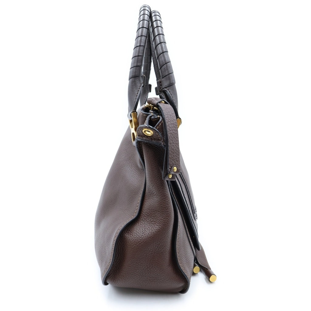 Chloe(クロエ) グレインレザー製Marcie ショルダーバッグ ブラウン レディース