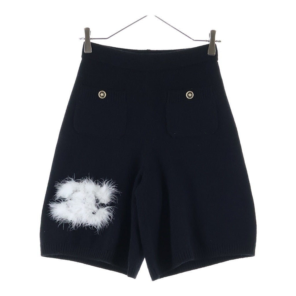 CHANEL(シャネル) ココマーク P76 カシミヤ ハーフ パンツ ブラック P76115K10969 レディース