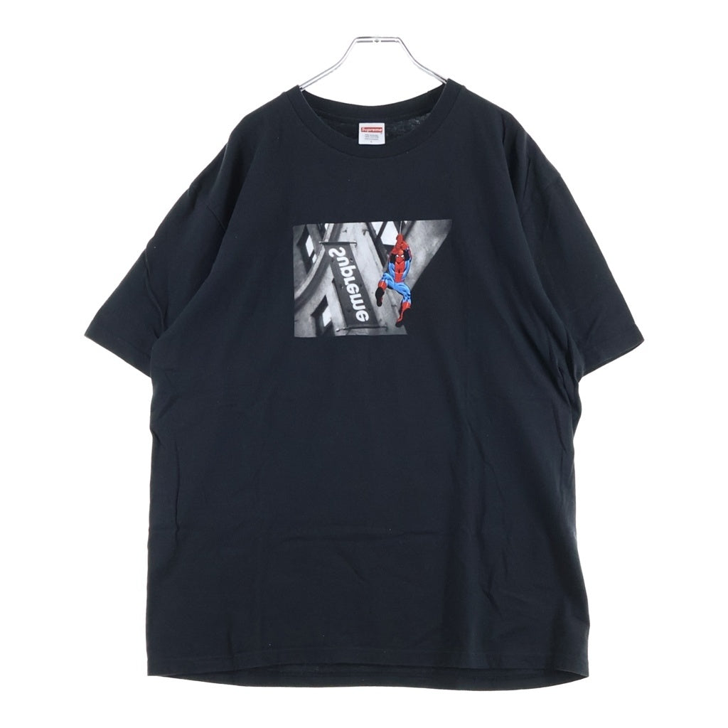SUPREME(シュプリーム) 26SS Spider-Man Tee スパイダーマン プリントロゴ 半袖Tシャツ ブラック