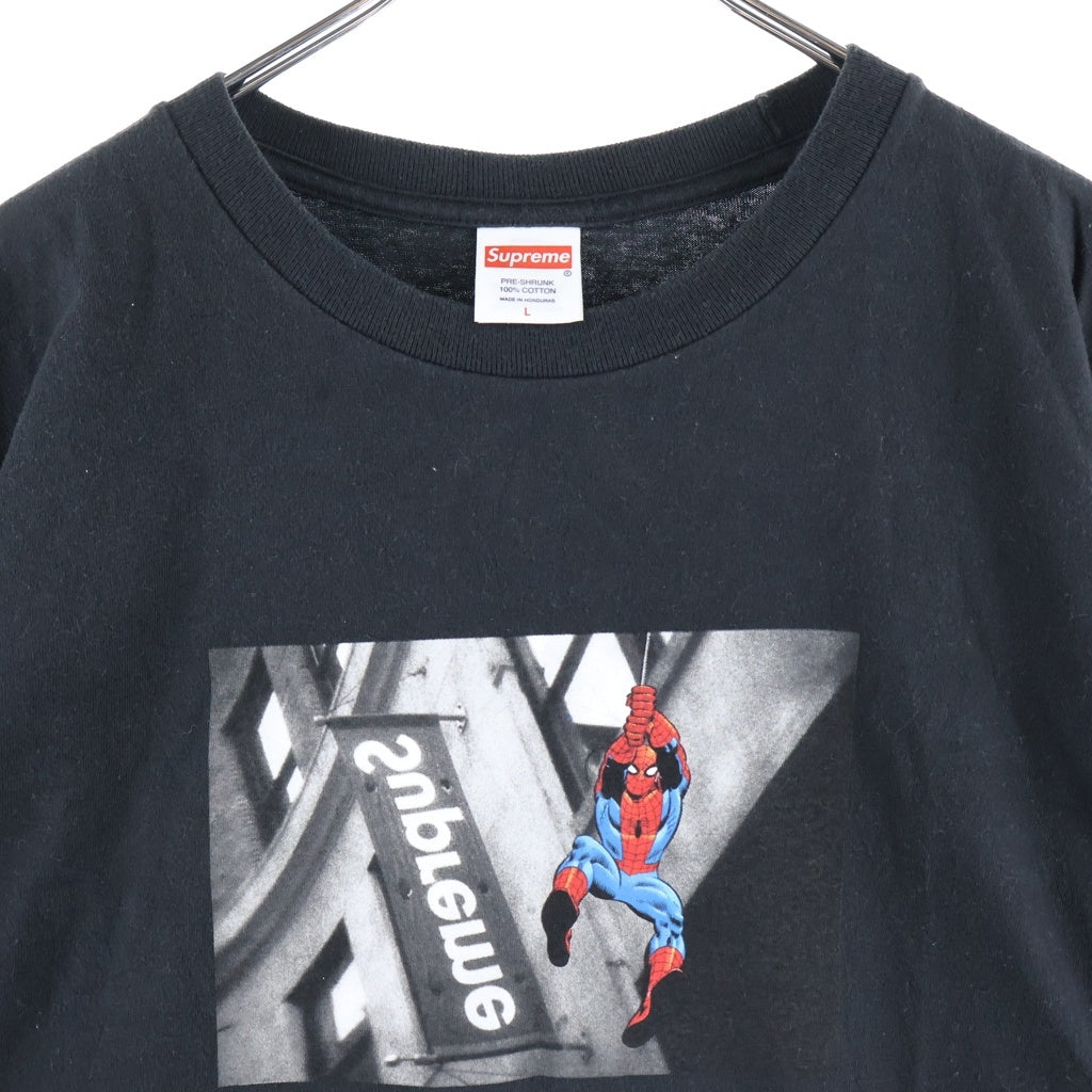 SUPREME(シュプリーム) 26SS Spider-Man Tee スパイダーマン プリントロゴ 半袖Tシャツ ブラック