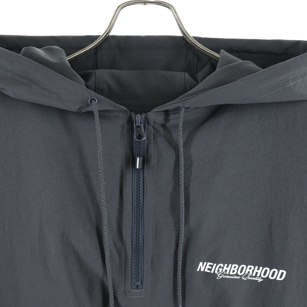 NEIGHBORHOOD(ネイバーフッド) ANORAK JACKET アノラック ハーフジップ ナイロンジャケット グレー 261TSNH-JKM04