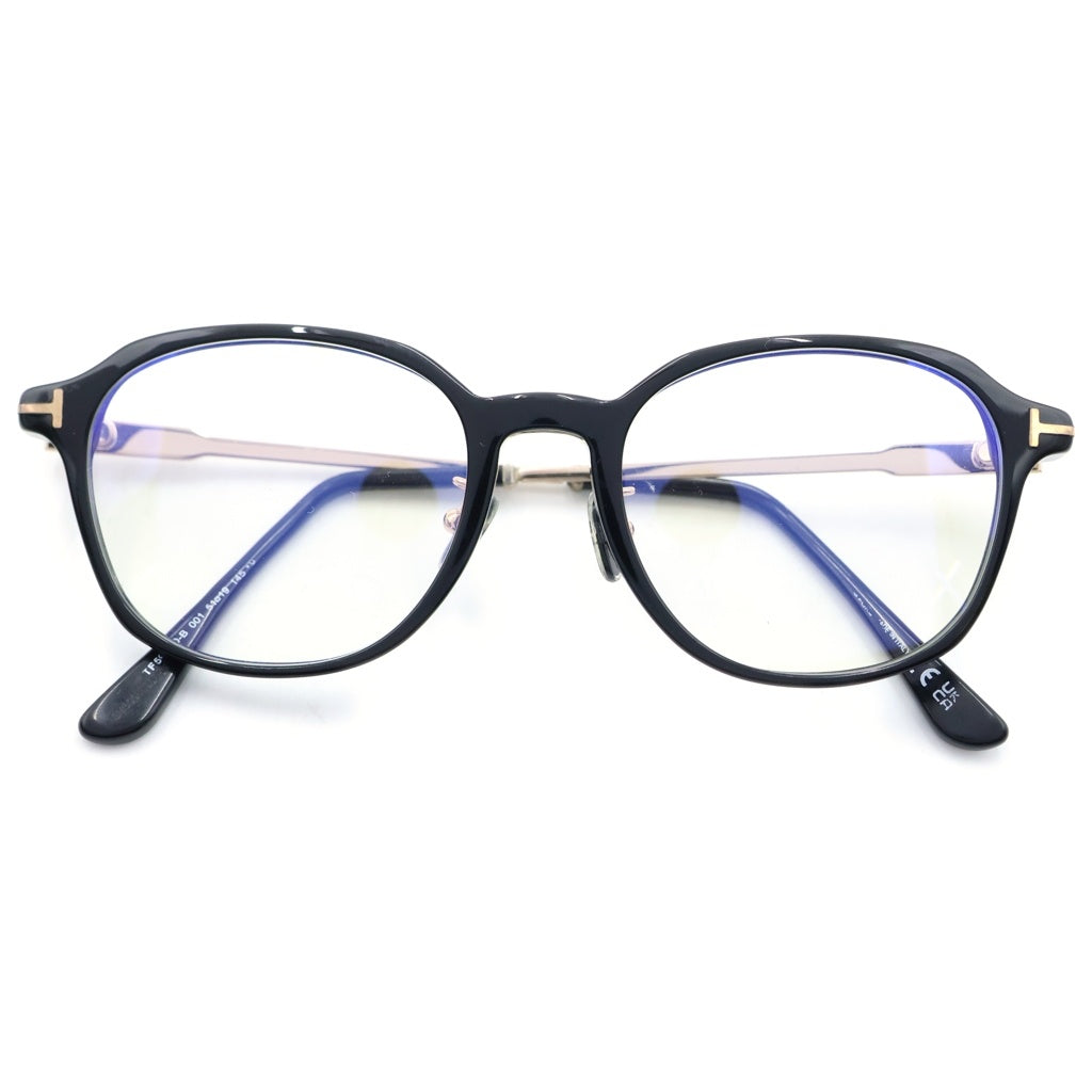 TOM FORD(トムフォード) アジアンフィット スクエア クリアレンズ サングラス メガネ ブラック/ゴールド TF5927-D-B