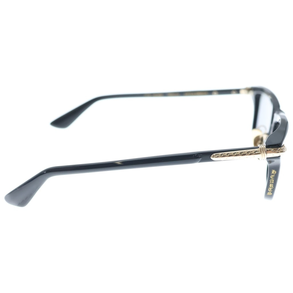 CHROME HEARTS(クロムハーツ) LITTLE DINGER スクエアフレーム サングラス メガネ ブラック/ゴールド 150642052