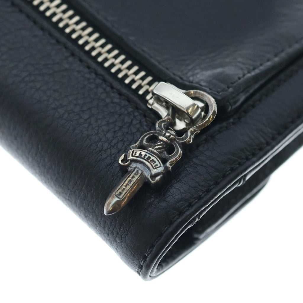CHROME HEARTS(クロムハーツ) WAVE MINI ウェーブミニ レザーウォレット 財布