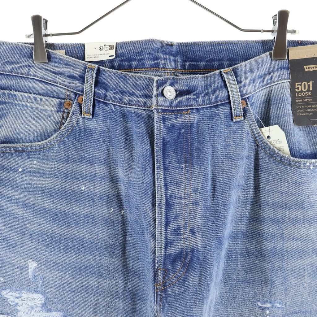 Levi's(リーバイス) LIMITED EDITION 501 LOOSE CRASH & REPAIR DENIM ルーズクラッシュ リペアデニムパンツ インディゴ 0057U-0020