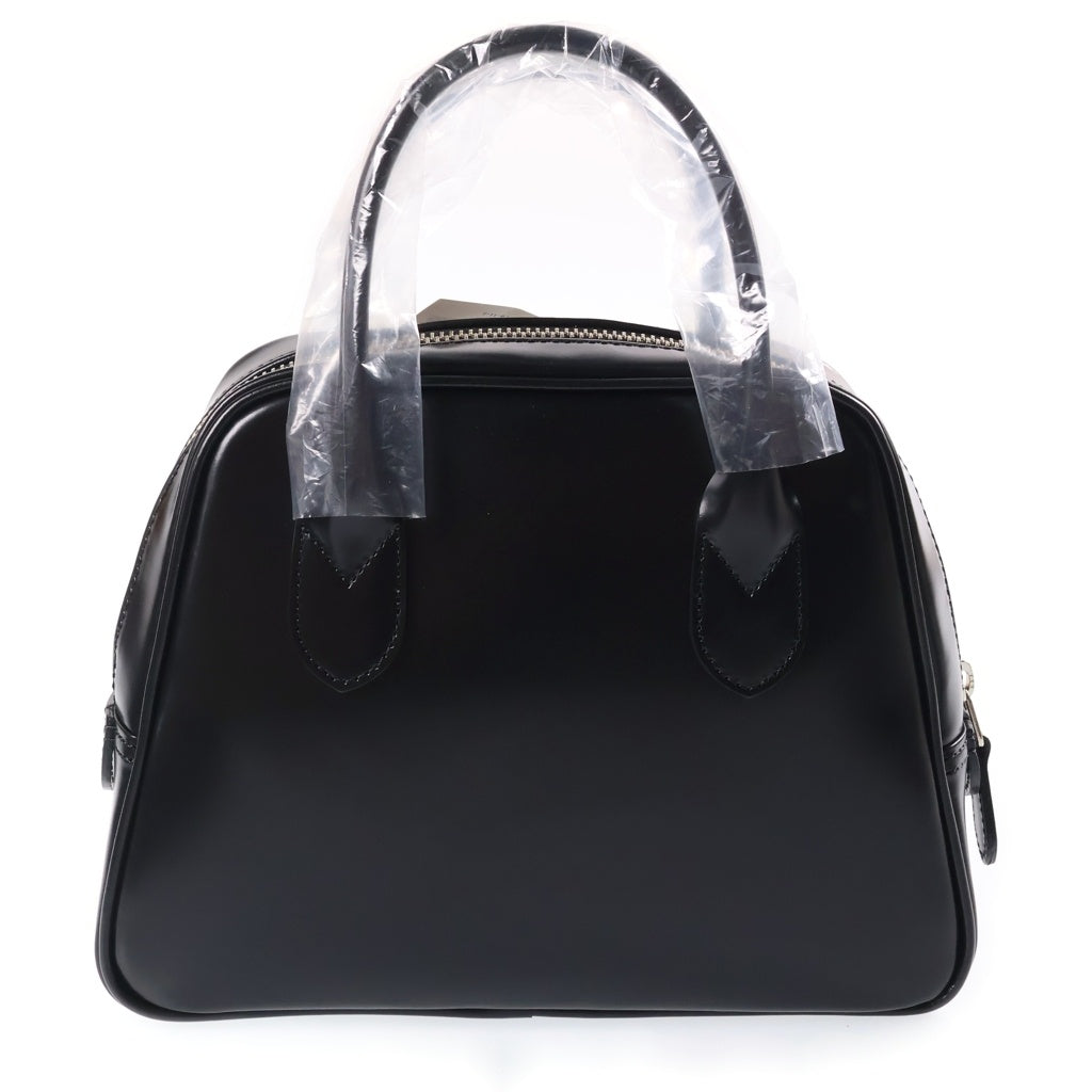 COMME des GARCONS(コムデギャルソン) 青山限定 台形バッグ スクエアバッグ レザーハンドバッグ 牛革 ブラック KZ-211-052-1-1 レディース
