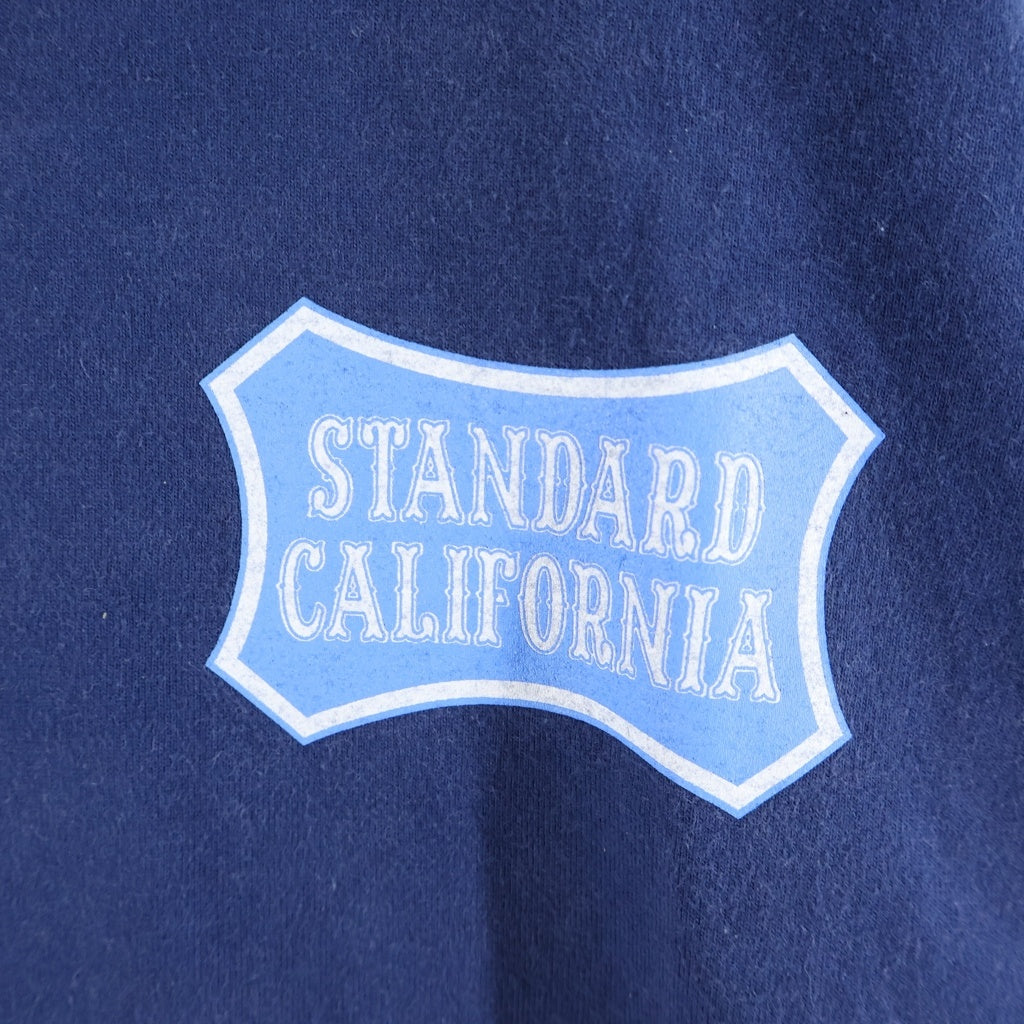 NO BRAND(ノーブランド) 【Standard California】 SD Heavyweight Basic Shield Logo T スタンダードカリフォルニア ヘビーウェイト ベーシックシールドロゴ 半袖Tシャツ カットソー ネイビー