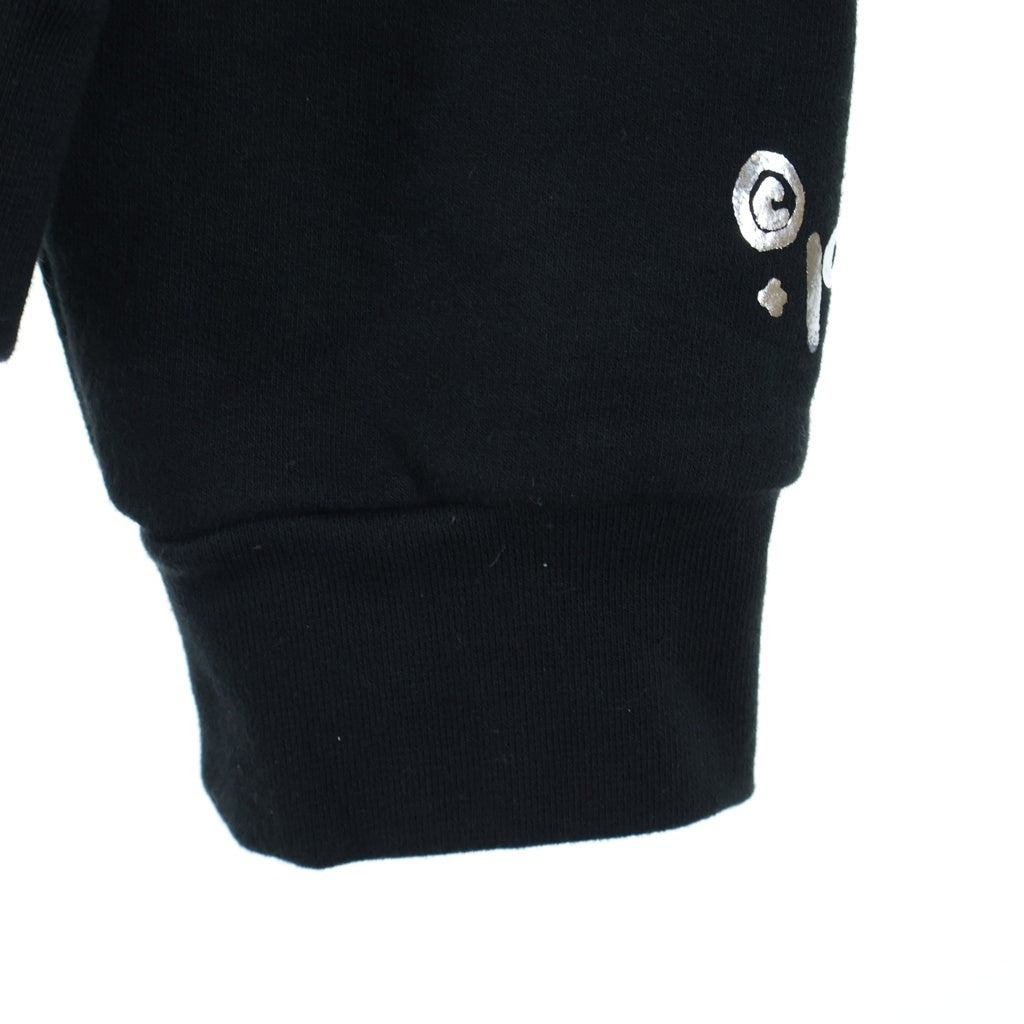 CHROME HEARTS(クロムハーツ) SWTSHRT PLVR スリーブロゴ プルオーバーパーカー ブラック/シルバー