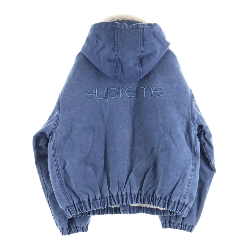 SUPREME(シュプリーム) 25AW Faux Shearling Lined Bomber Jacket ファー シアリング ラインド ボンバー フーデッド ムートンデニムジャケット インディゴ