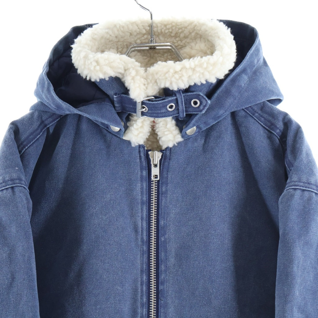 SUPREME(シュプリーム) 25AW Faux Shearling Lined Bomber Jacket ファー シアリング ラインド ボンバー フーデッド ムートンデニムジャケット インディゴ