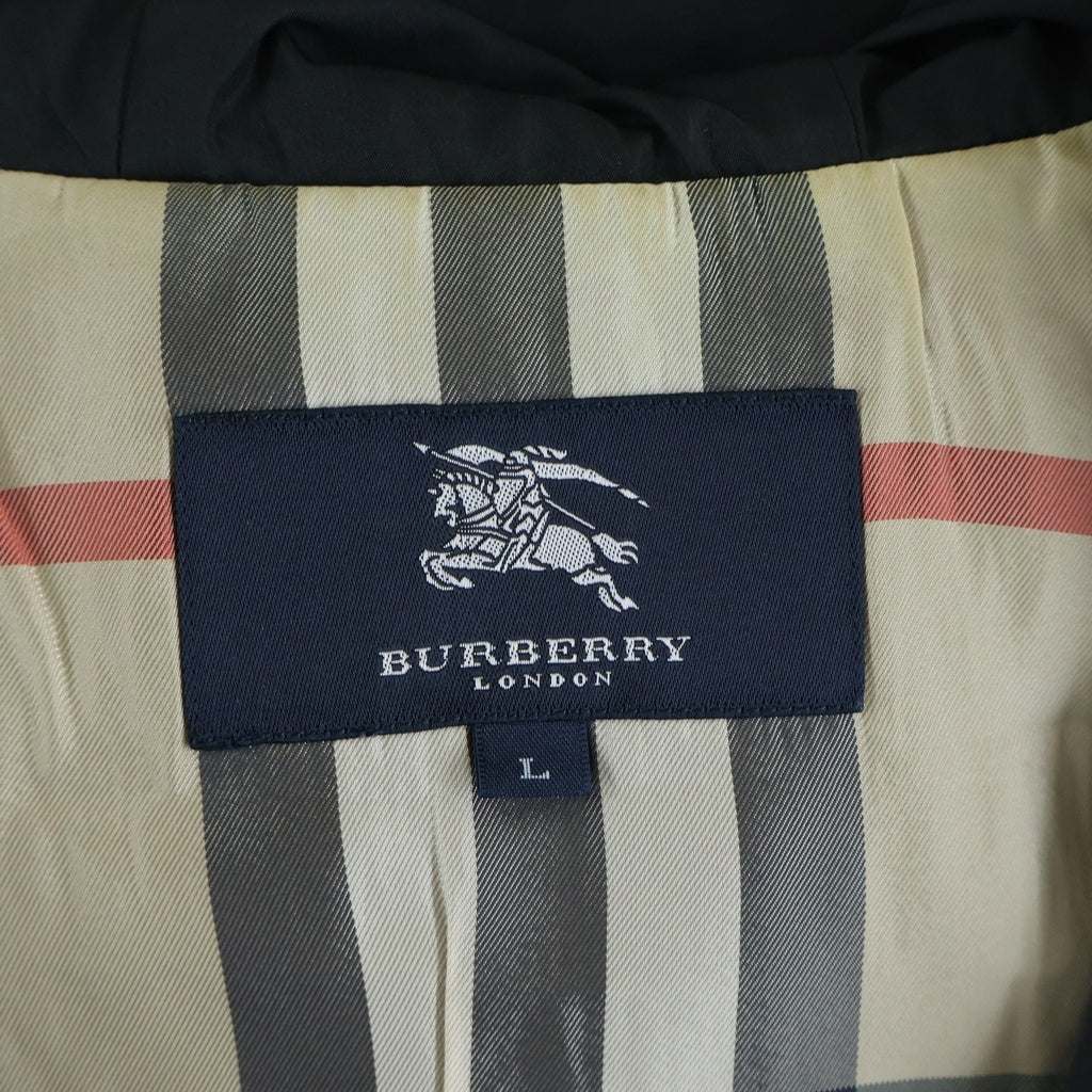 BURBERRY(バーバリー) ナイロン ジップアップ フーディー ジャケット ブラック C2C29-320-09