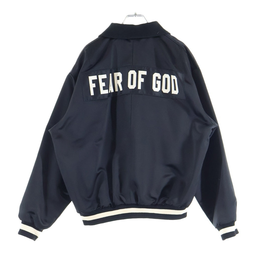 FEAR OF GOD(フィアオブゴッド) FIFTH COLLECTION Satin Baseball Coach Jacket 5thコレクション サテン ベースボール コーチジャケット ブラック 5C17N