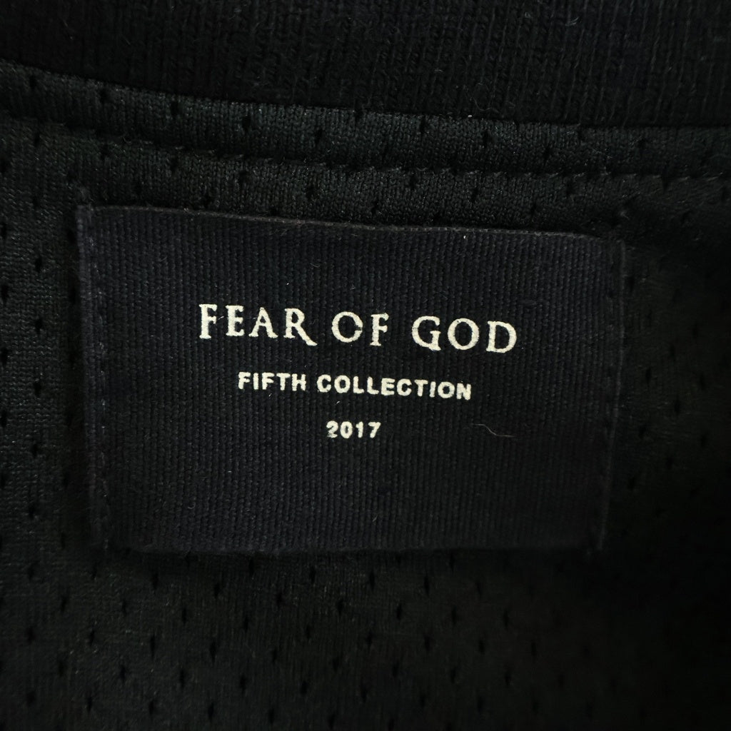 FEAR OF GOD(フィアオブゴッド) FIFTH COLLECTION Satin Baseball Coach Jacket 5thコレクション サテン ベースボール コーチジャケット ブラック 5C17N