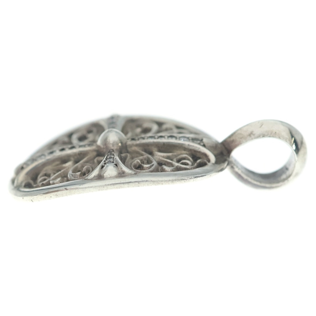 CHROME HEARTS(クロムハーツ) CLSC OVAL P/D クラシックオーバル PAVEダイヤ ペンダントトップ シルバー