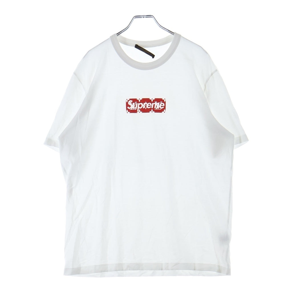 SUPREME(シュプリーム) 17AW × LOUIS VUITTON Box Logo Tee モノグラムボックスロゴ半袖Tシャツ カットソー ホワイト HDY92WJCB