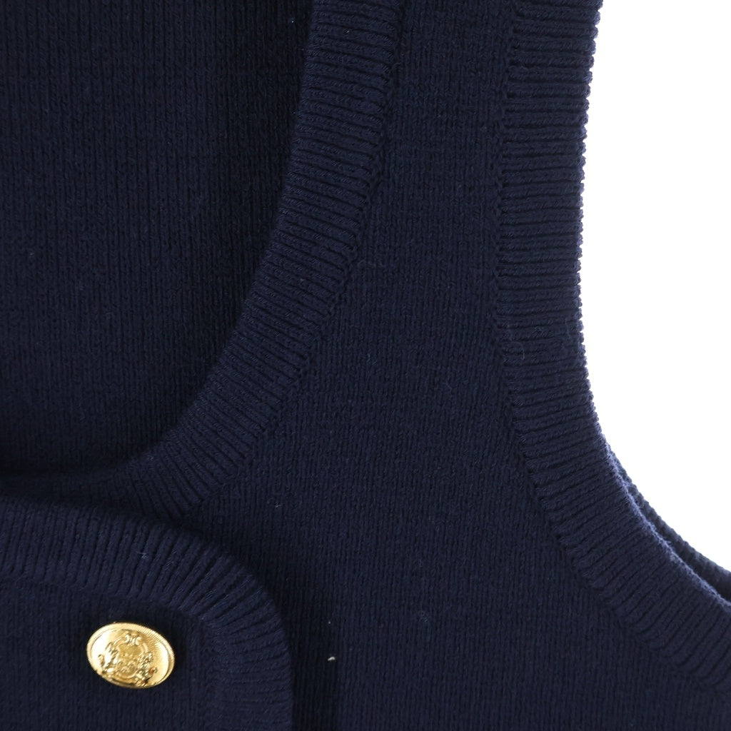 CELINE(セリーヌ) Tunic Mini Dress in Interlock Wool インターロックウール チュニックミニドレス ネイビー レディース 2ADKG864Z
