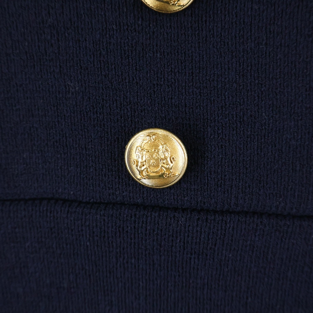 CELINE(セリーヌ) Tunic Mini Dress in Interlock Wool インターロックウール チュニックミニドレス ネイビー レディース 2ADKG864Z