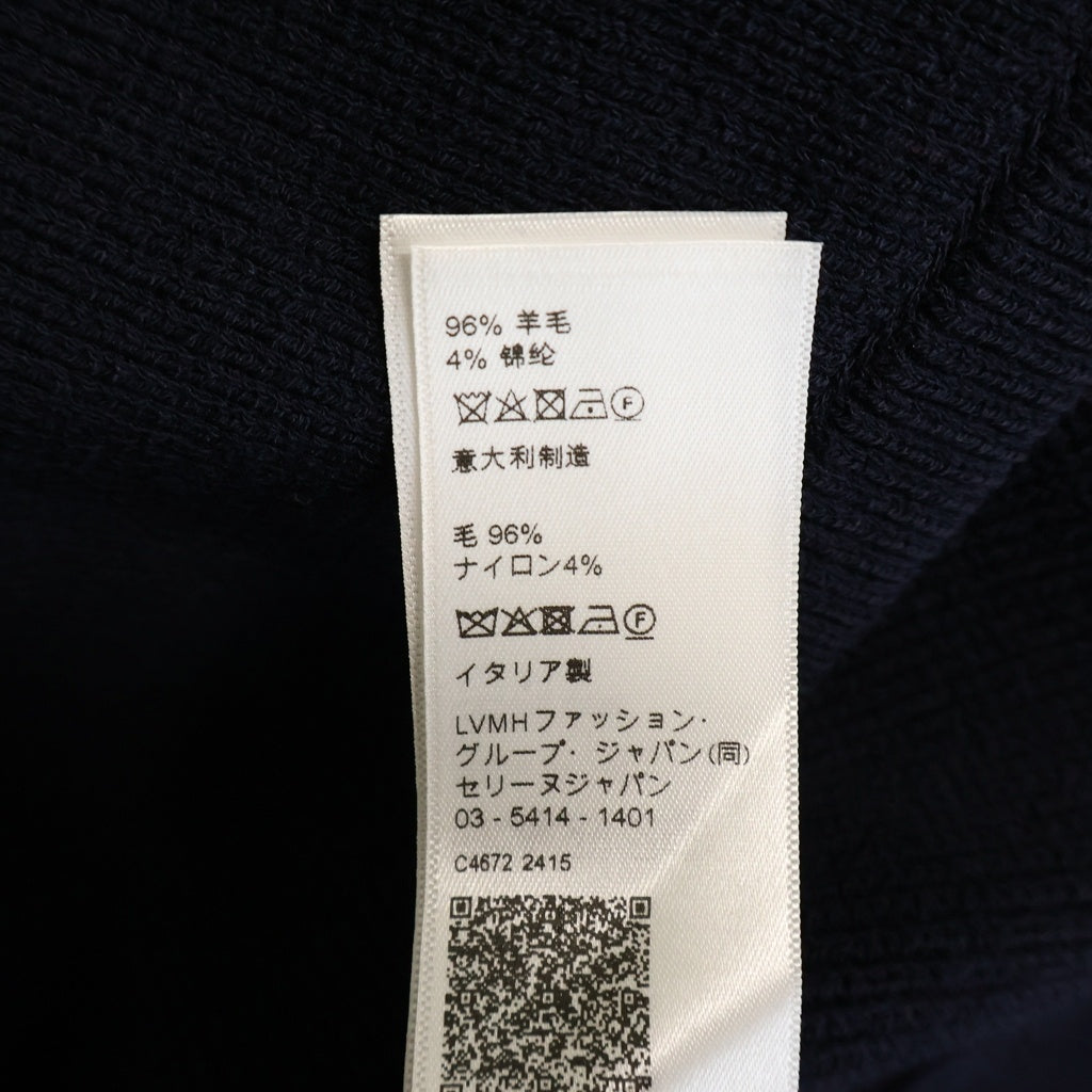 CELINE(セリーヌ) Tunic Mini Dress in Interlock Wool インターロックウール チュニックミニドレス ネイビー レディース 2ADKG864Z