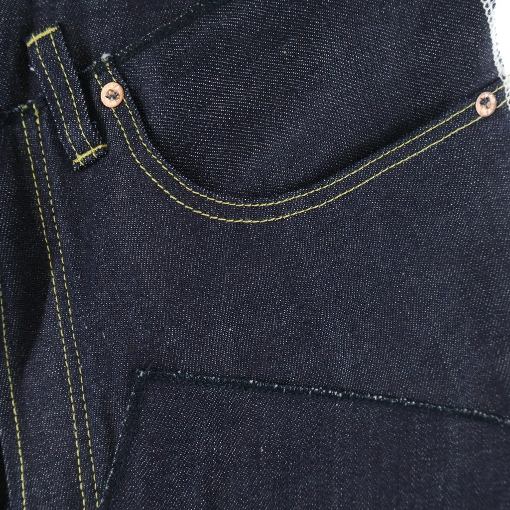 JUNYA WATANABE COMME des GARCONS(ジュンヤワタナベ コムデギャルソン) 24SS ×Levi's WNAME CUSOMT DENIM PANTS ダブルネームカスタム 綿セルビッチデニム インディゴ WM-P201