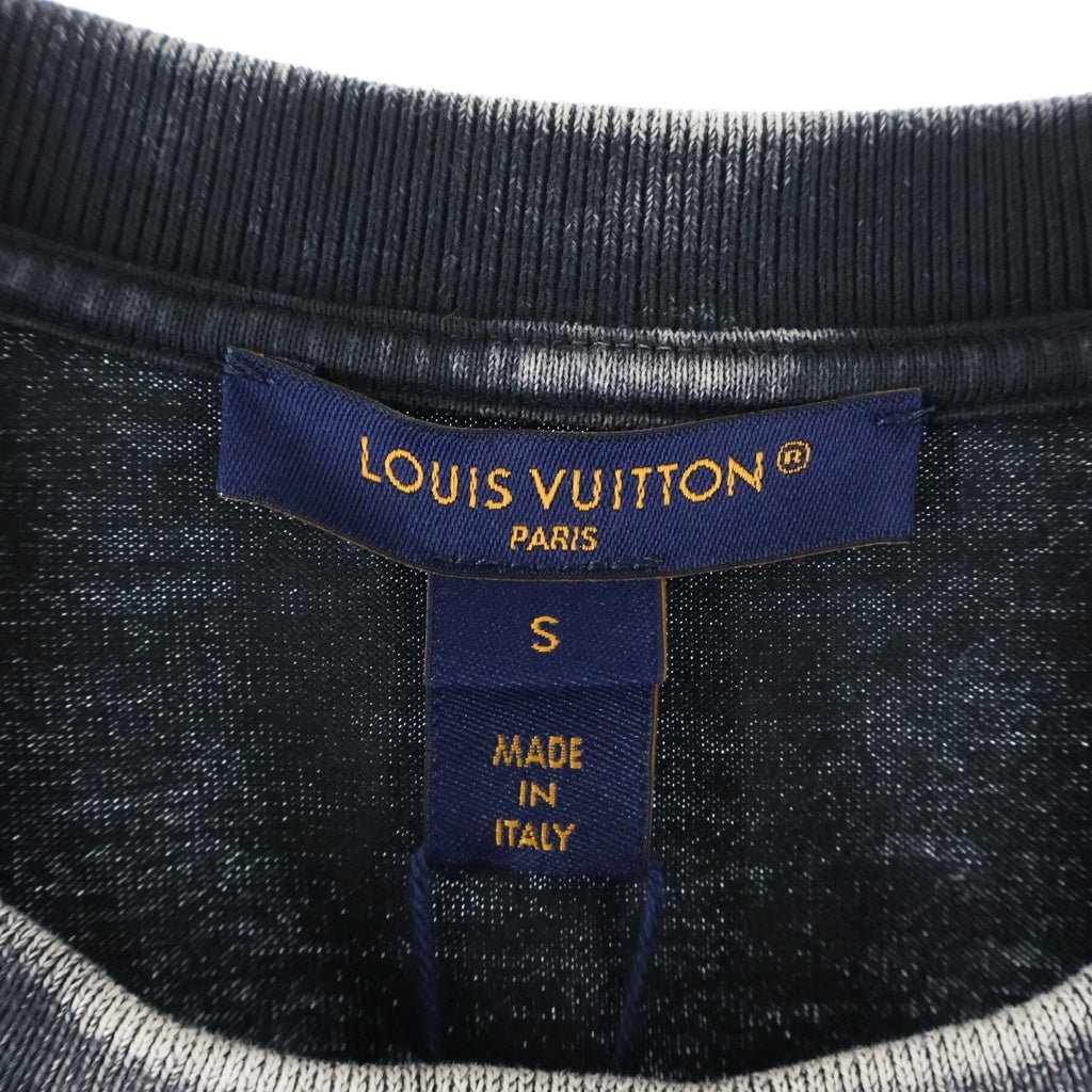 LOUIS VUITTON(ルイヴィトン) 26AW Denim Patchwork T-Shirt デニムパッチワーク 半袖Tシャツ カットソー レディース ブラック 1AKXKM