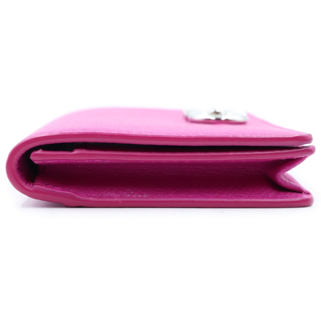 FERRAGAMO(フェラガモ) ロゴ レザー カード ケース ピンク レディース